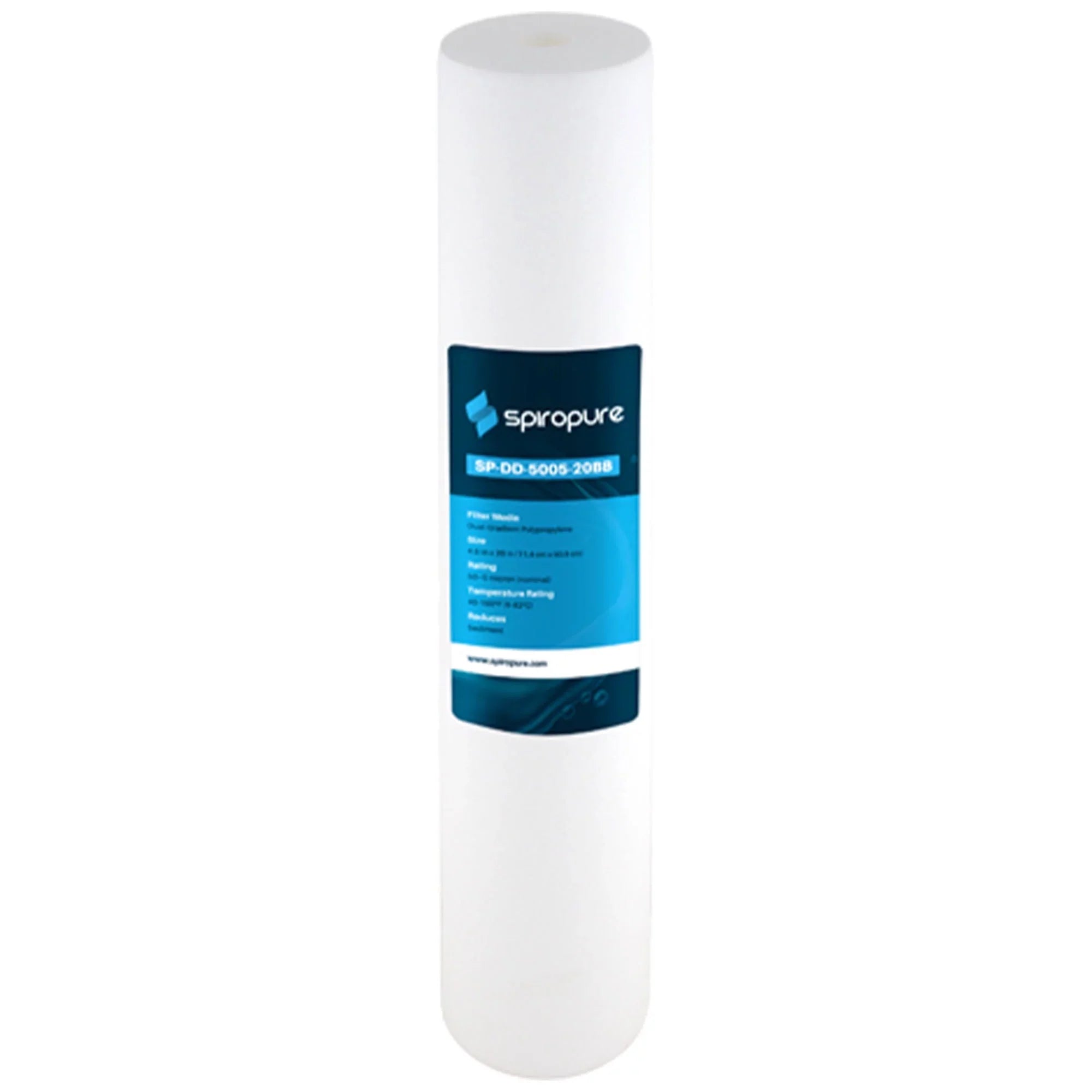 SpiroPure 20 x 4.5" Dual Gradient Polypropylene Filter, 5 Micron (6 Pack) - Great Deal!