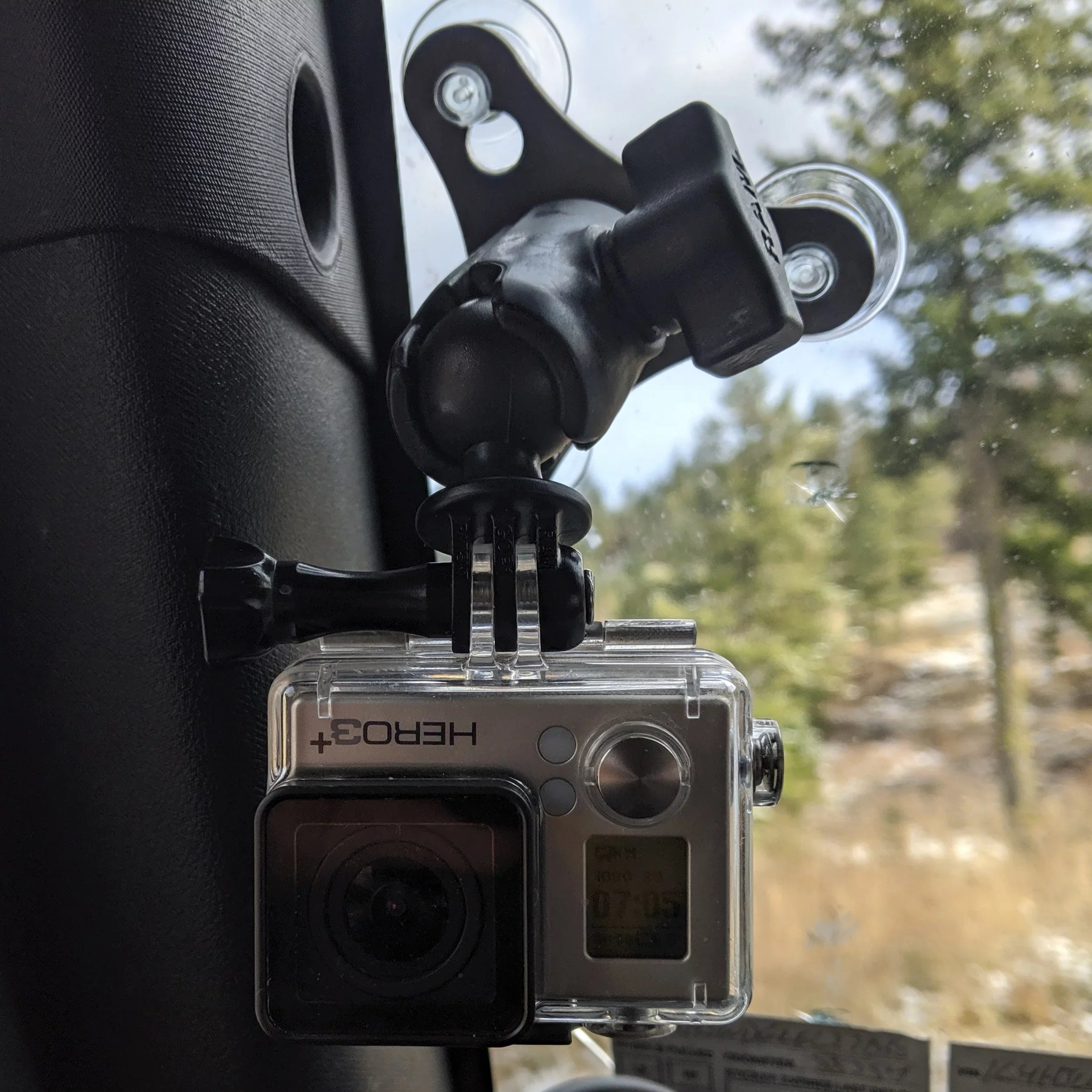 Premium Spider Swivel GoPro Windshield Mount