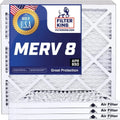 Premium Filter King 23.5x17x1 Air Filter | 4-PACK | MERV 8 HVAC Pleated A/C Furnace Filters | MADE IN USA | Actual Size: 23.5 x 17 x .75"