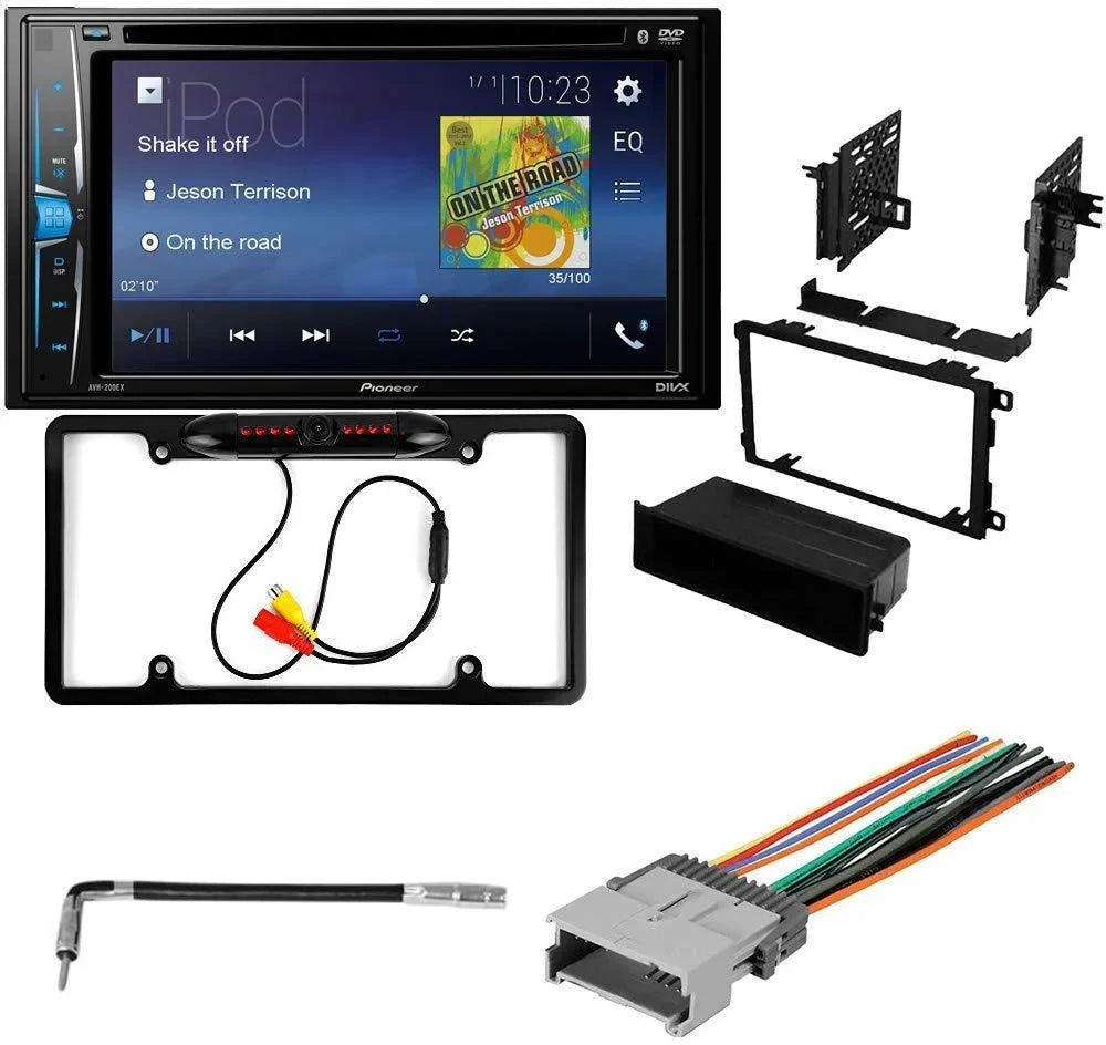 Premium KIT2382 Bundle with Pioneer Multimedia DVD Car Stereo and Installation Kit - for 2007-2009 Isuzu i-370 / Wireless Touchscreen, Backup Camera, Double Din in-Dash Mounting Kit - Great Deal!