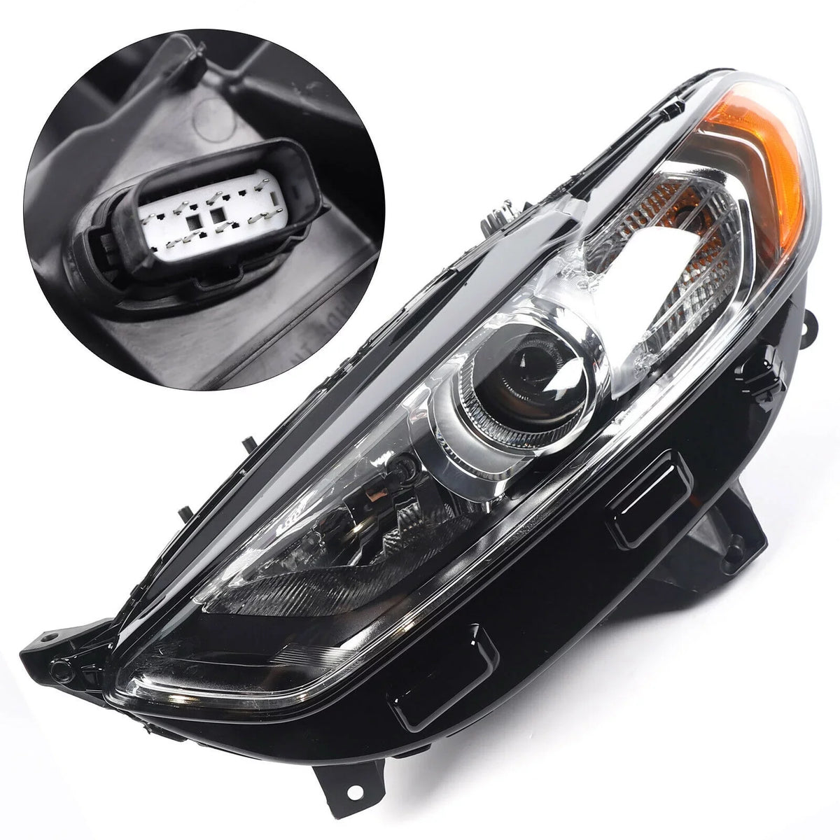 Premium Halogen Headlight Left Driver Side Headlamp Assembly For Ford Fusion 2013-2016 Headlight Light Lamp LH Driver Side - Great Deal!