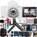 Sony ZV-1F Vlog Camera with 4K Video & 20.1MP for Content Creators and Vloggers White ZV-1F/W Bundle - Great Deal!