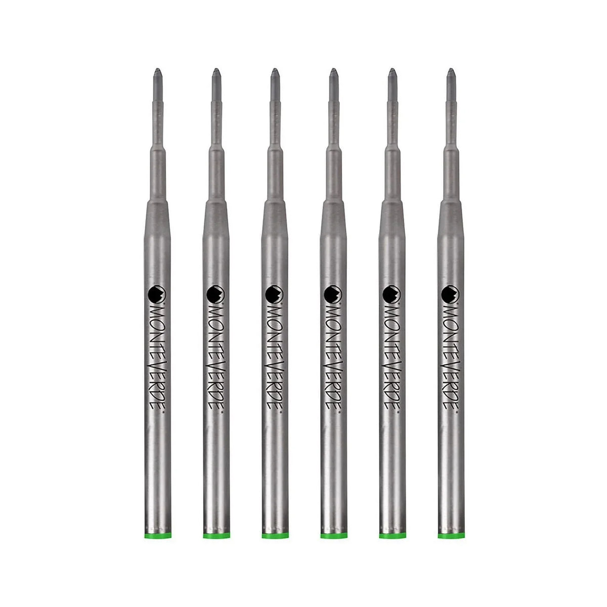 Premium Monteverde Medium Ballpoint Refill For Montblanc Ballpoint Pens 6/Pack Green M133GN