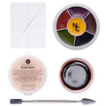Narrative Cosmetics Starter Effects Kit - 6 Color Bruise Wheel, Scar Wax with Double Sided Spatula, Scab Blood Paste, and Foam Makeup Sponge Block - Perfect for Special FX and Theatrical Makeup - Great Deal! - Great Deal! - Great Deal!