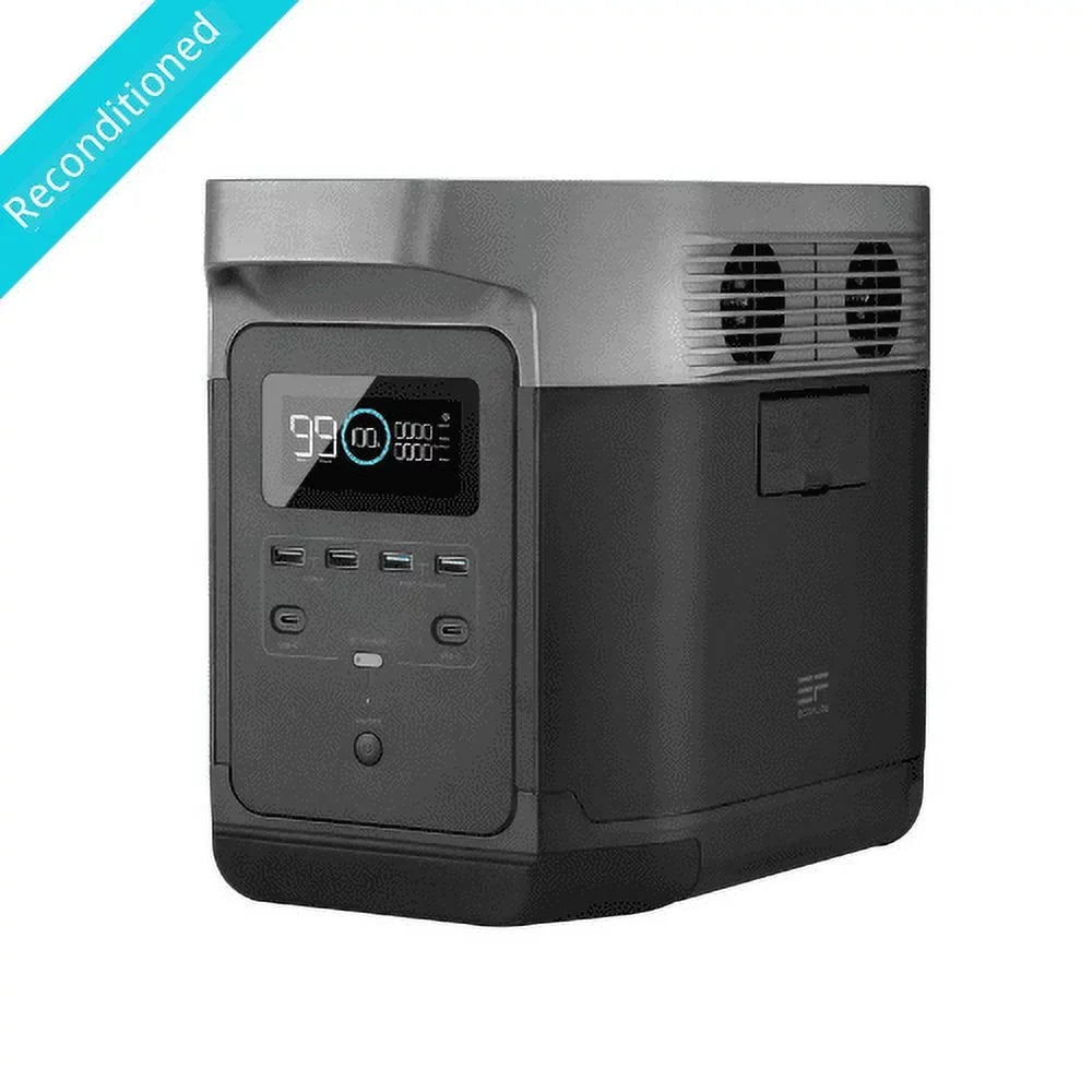 EcoFlow DELTA 1300 Portable Power Station,Solar Generator for Outdoor Camping,Home Use,Emergency,Used,Certified Reconditioned - Great Deal!