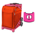 Premium Premium Zuca 18" Sport Bag - Persimmon with Black/Pink Seat Cover (Pink Frame)