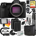 Premium Premium Ultimaxx Deluxe FUJIFILM GFX 50S II Medium Format Mirrorless Camera (Body Only) Bundle - Includes: 128GB Extreme SDXC, 2x Spare Batteries, Waterproof Lockable Hard Case & Much More (25pc Bundle)
