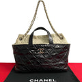 Premium Pre-Owned CHANEL Chanel Matelasse Patent Leather 2way Handbag Chain Shoulder Bag Black 20309 (Good) - Great Deal! - Great Deal!