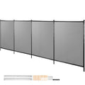 Premium SKYSHALO Pool Fencing Mesh, 4 x 12 ft Swimming Pool Fence, 1000D PVC Fabric Removable Pool Fence with Aluminum Poles and Foot Tubes, Breathable Pool Fences for Inground Pools for Security and Privacy - Great Deal!
