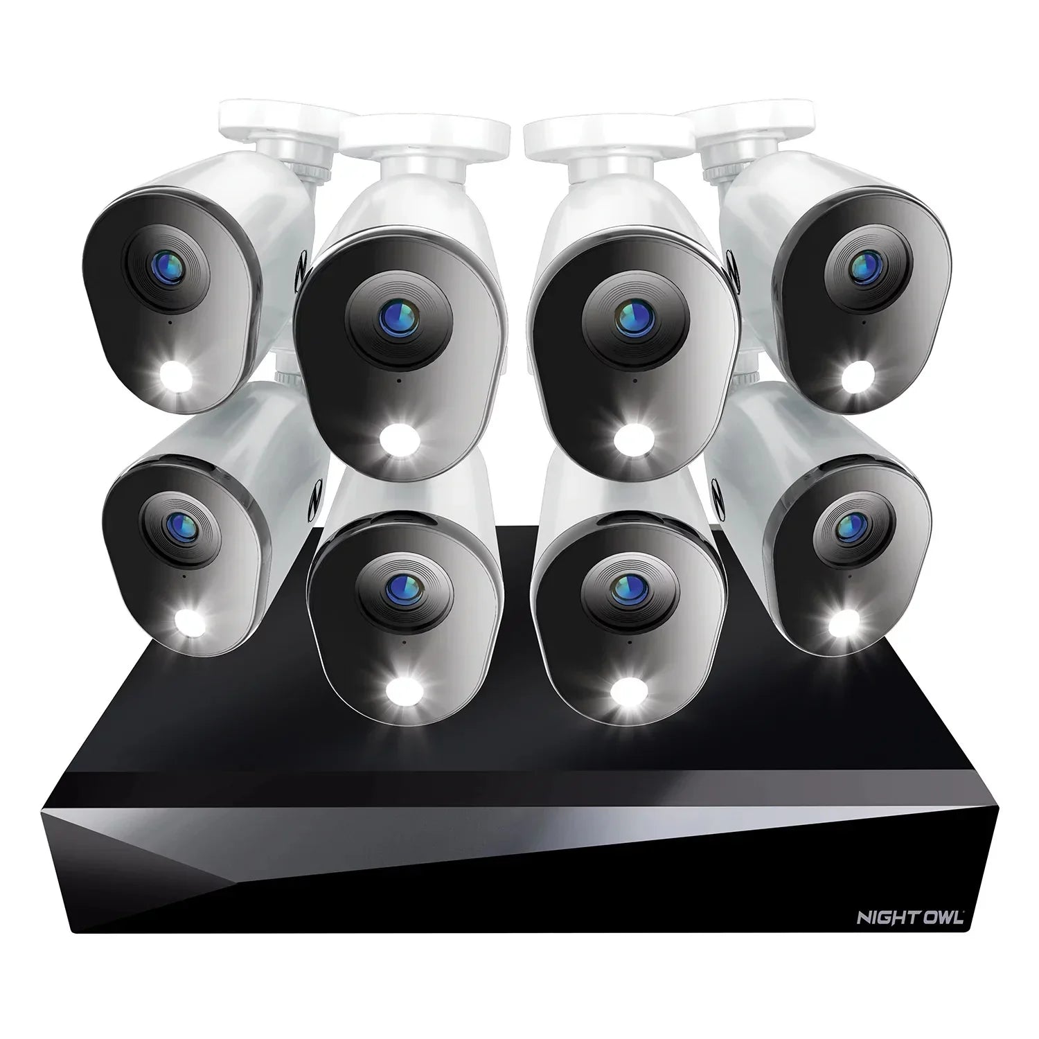 Premium 2-Way Audio 20 Channel DVR Security System with 1TB Hard Drive and 8 Wired 1080p Deterrence Cameras - Great Deal!