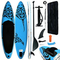 Premium ametoys Inflatable Paddleboard Set 120.1"x29.9"x5.9" Blue - Great Deal!