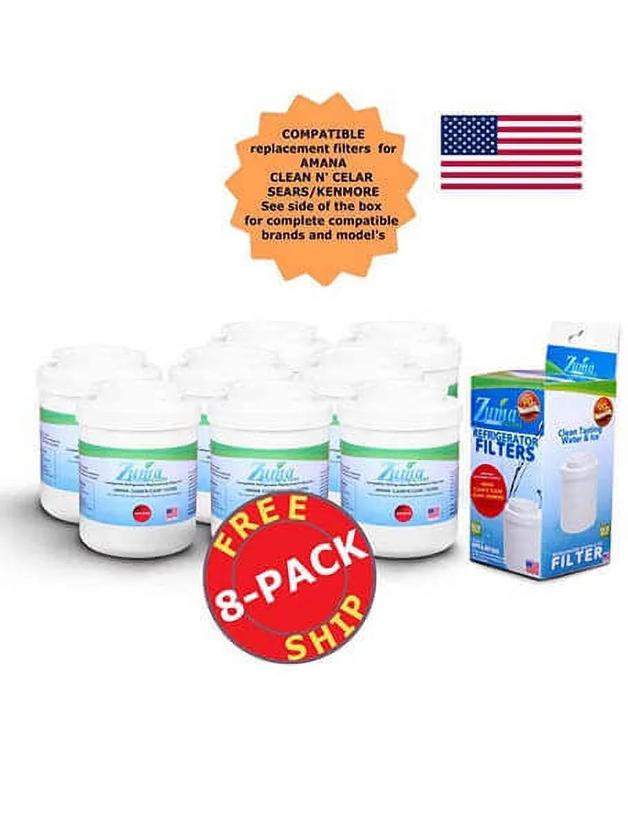 Premium ZUMA Brand , Water and Ice Filter , Model # OPFA-RF300 , Compatible with AmanaÂ® 12388402 - 8 Pack - Made in U.S.A. - Great Deal!