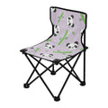 Panda and Bamboos Portable Camping Chair Outdoor Folding Beach Chair Fishing Chair Lawn Chair with Carry Bag Support to 220LBS
