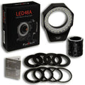 Premium Fotodiox Pro Macro Extension Kit with LED Ring Light 48a for Extreme Macro Photography, fits Nikon D1, D1H, D1X, D2H, D2X, D2Hs, D2Xs, D3, D3X, D3s, D4, D100, D200, D300, D300S, D700, D800, D800E, D40