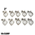 Premium Premium 10PCS Stainless Steel Quick-loading Clamp for Machine Toolsï¼Ships, Sewage Treatment Water Oil Gas for Soft or Hard Pipe Links