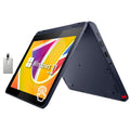 Premium Premium Premium 500w Gen 3 Laptop, 11.6" IPS HD Touchscreen Laptop, Pentium Silver N6000, 8GB RAM, 128GB SSD, UHD Graphics, 720p HD Camera, Windows 11 Home, Blue, 32GB Hotface USB Card
