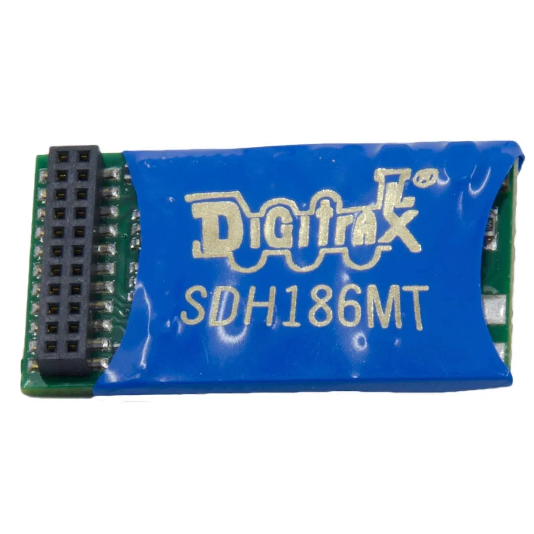 Premium Digitrax SDH186MT Premium 8-Bit SoundFX Mobile Decoder w/ 21MTC Interface HO - Great Deal!