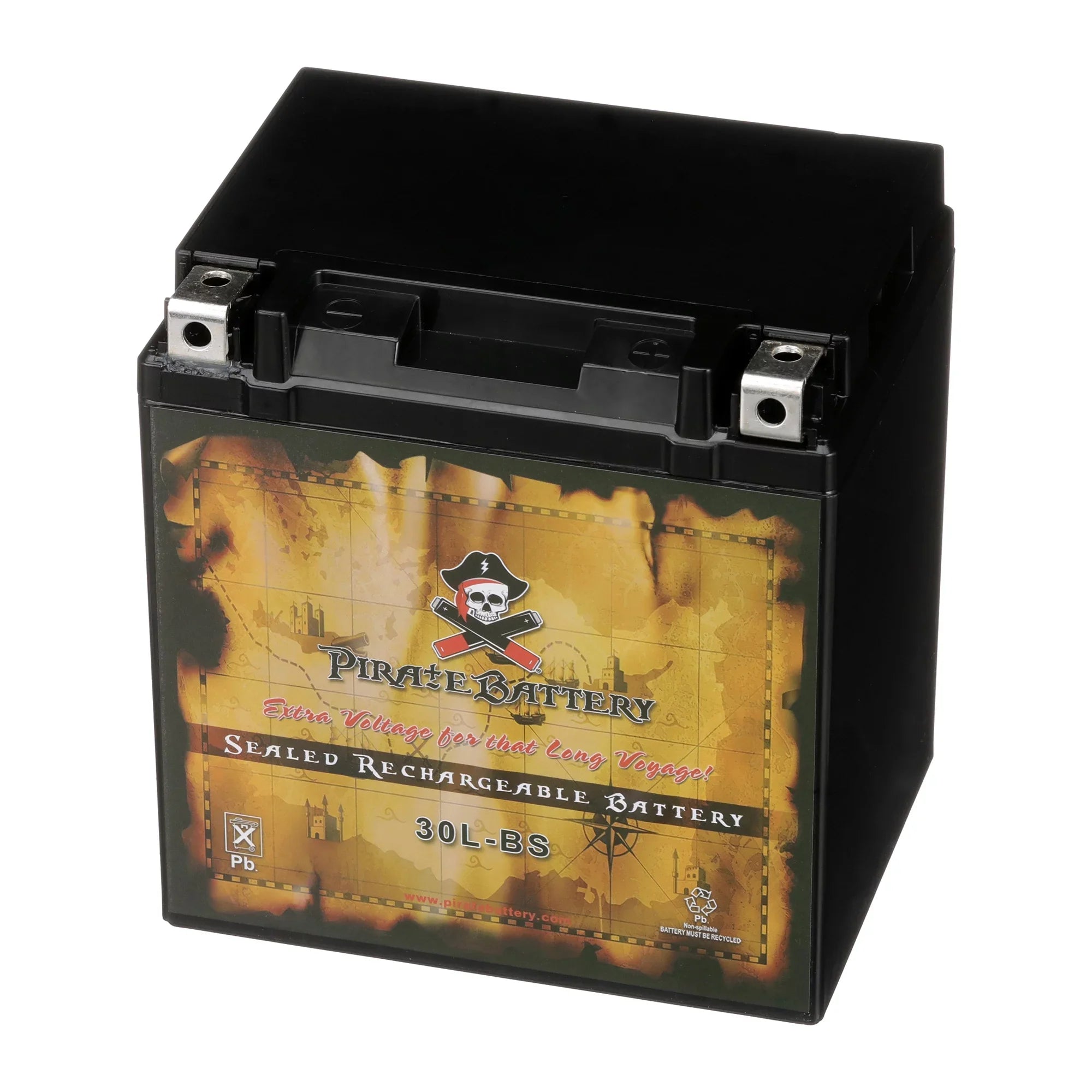 Premium Pirate Battery YTX30L-BS (30L-BS 12 Volt,30 Ah, 270 CCA) Snowmobile Battery for Brp (ski-doo) Expedition Se Year (15-17) - Great Deal!