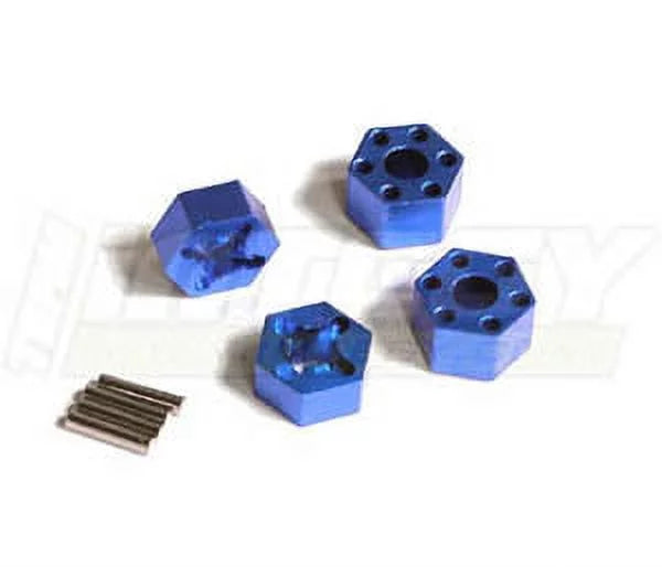 Integy RC Toy Model Hop-ups T7965BLUE Wheel Hub (4) for Traxxas 1/10 Stampede 2WD & Slash 2WD