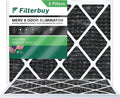 Premium Premium Premium Filterbuy 20x23x1 MERV 8 Odor Eliminator Pleated HVAC AC Furnace Air Filters with Activated Carbon (2-Pack)