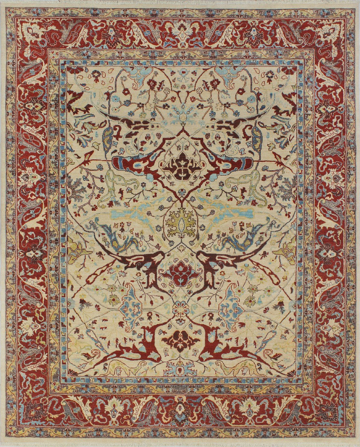 Premium Premium Premium Aria Quinton Ivory/Red Rug, 7'10" x 9'11" - Great Deal!