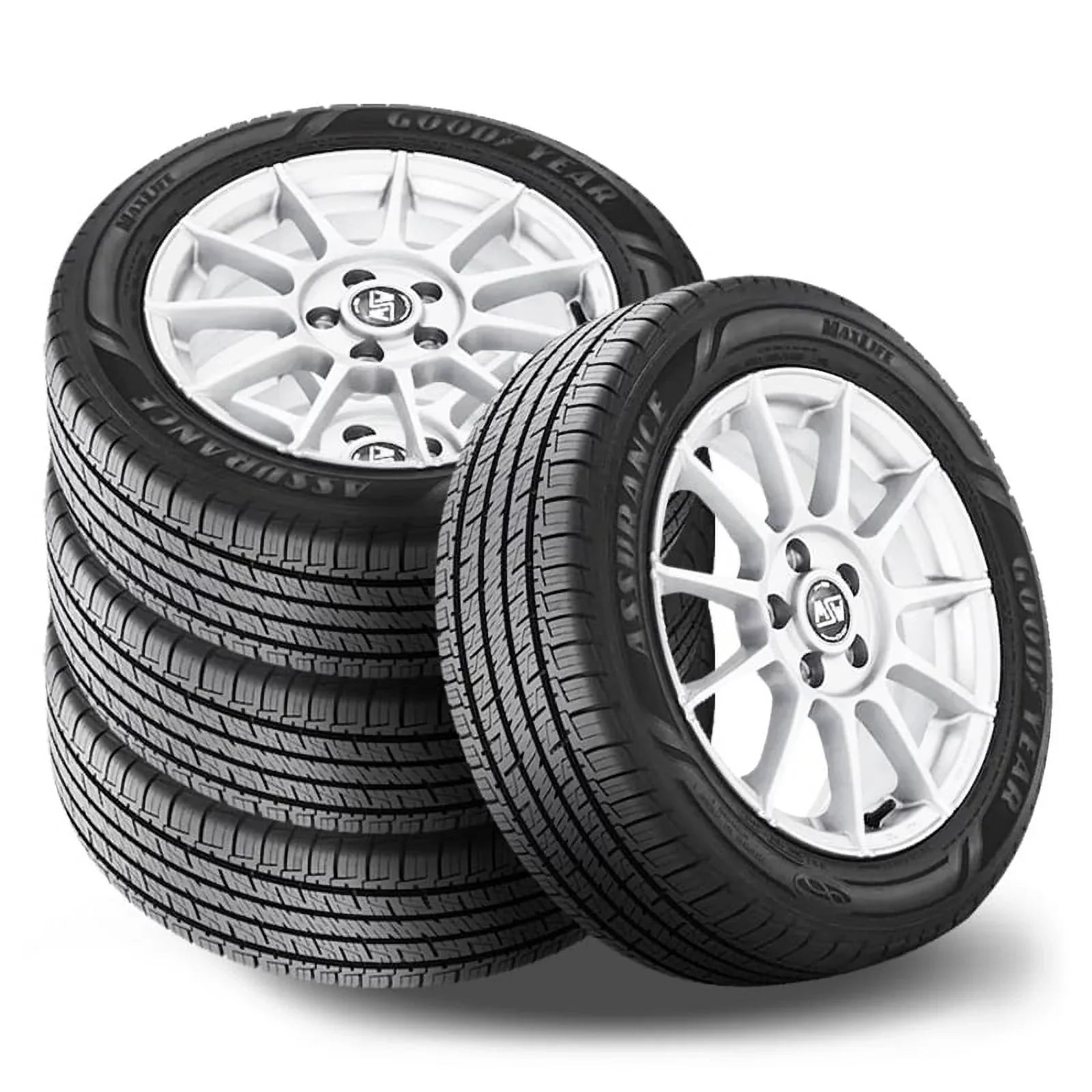 Premium Premium Set of 4 Goodyear Assurance Maxlife 255/60R19 108H Tires All Season 85K Mileage SET 110932545 / 255/60/19 / 2556019 Fits: 2010 Buick Enclave CXL, 2007-08 Saturn Outlook XR - Great Deal!