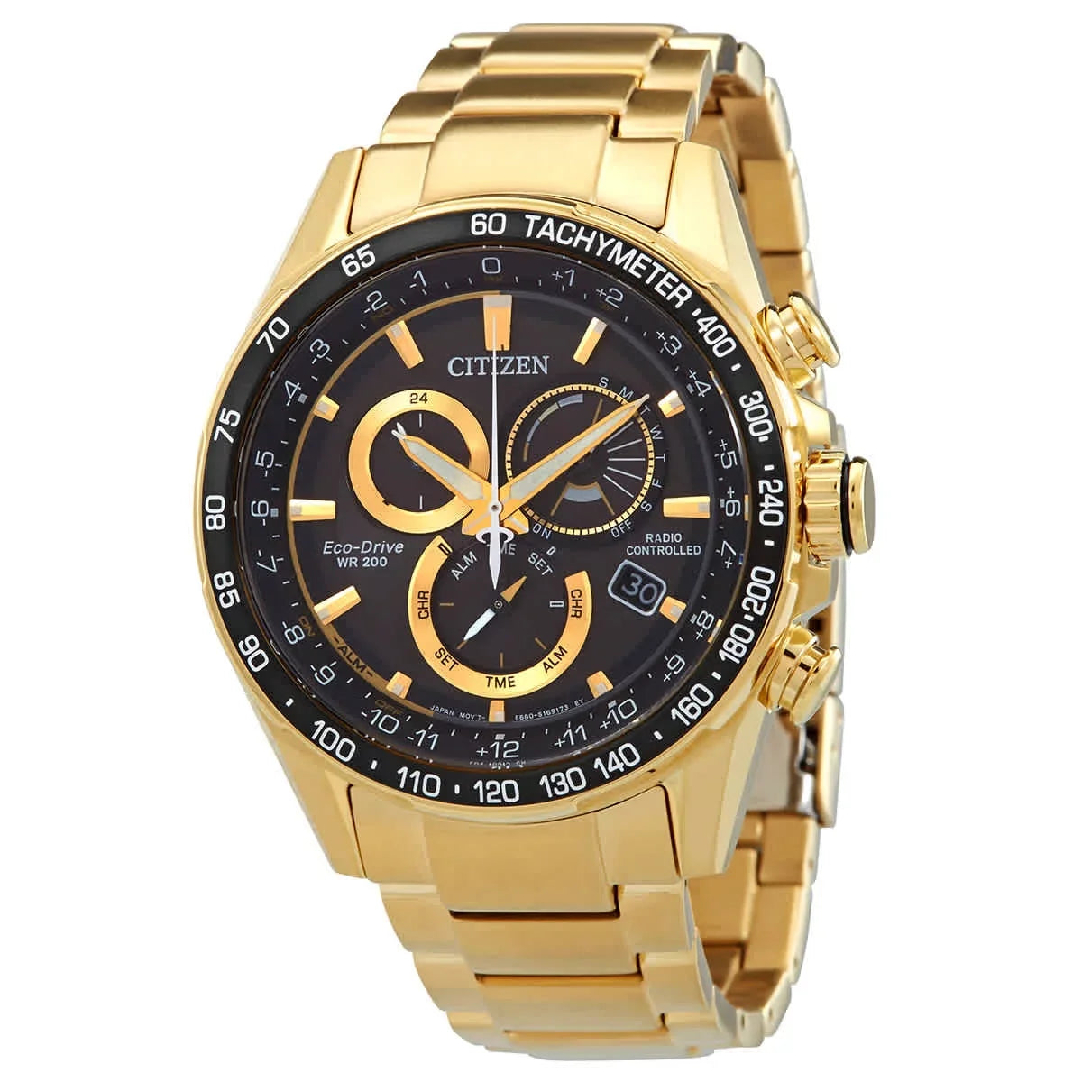 Premium Citizen PCAT Chronograph Black Dial Men's Watch CB5912-50E - Great Deal! - Great Deal!
