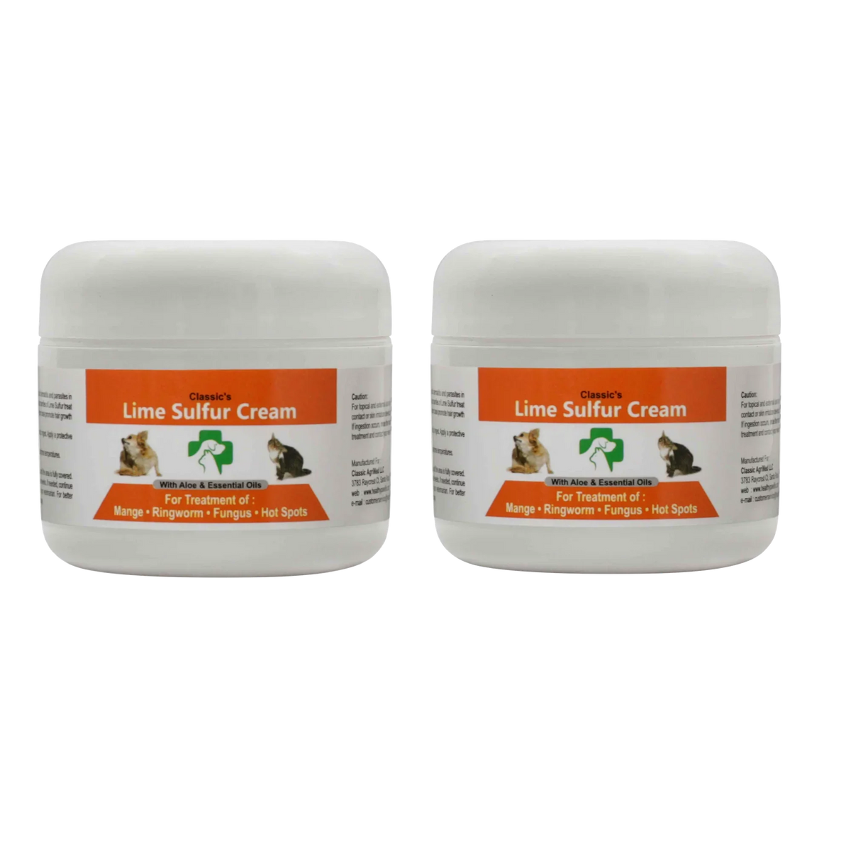 Healthy Paw Life - Lime Sulfur Dip Pet Skin Ointment (2 oz x 2 Jars) - Pet Care for Itchy and Dry Skin - Safe Cream Ointment for Dog, Cat, Puppy, Kitten, Horse (2 oz x 2) (2 oz x 2) - Great Deal! - Great Deal!