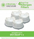 Premium Premium 4 Dirt Devil F5 Hand Vac Filters with Base, Part # 3DEA950001
