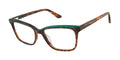 Premium Premium NEW GX by GWEN STEFANI GX 052 Tortoise & Green Eyeglasses 50mm with GX Case