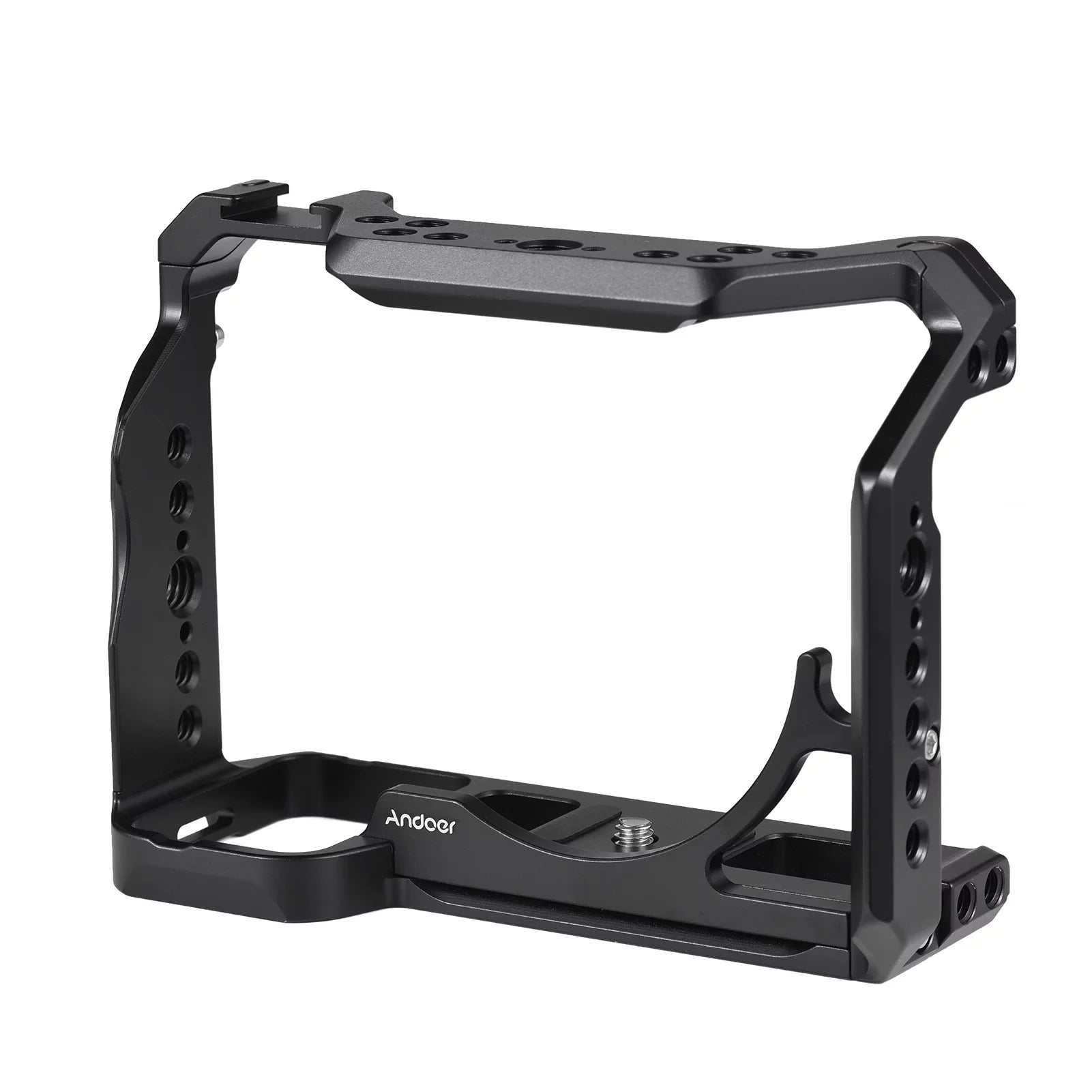 Premium Andoer Cage Aluminum Alloy Video Cage with Cold Shoe Mounts Numerous 14 Inch Screw Holes Replacement for Sony A7IV/ A7M4/ A1/ A7R4/ A7S3 - Great Deal!