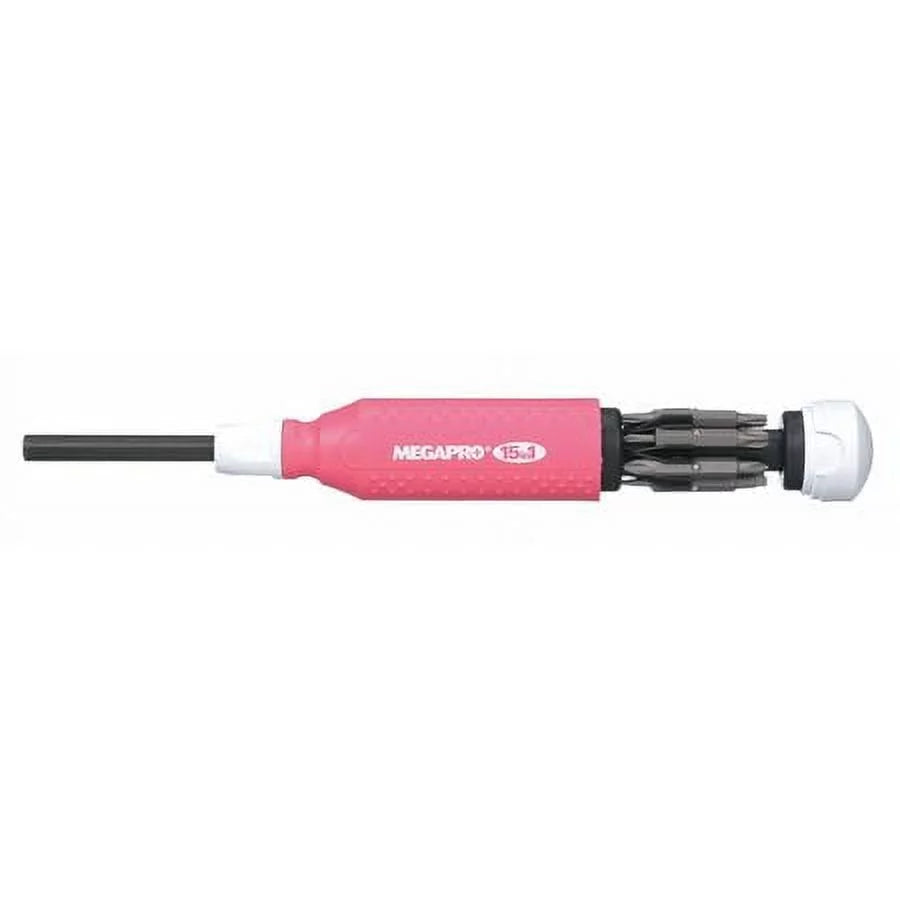 MEGAPRO Multi-Bit Screwdriver,15-in-1,8-1/2" 151PK/WH-B - Great Deal! - Great Deal!