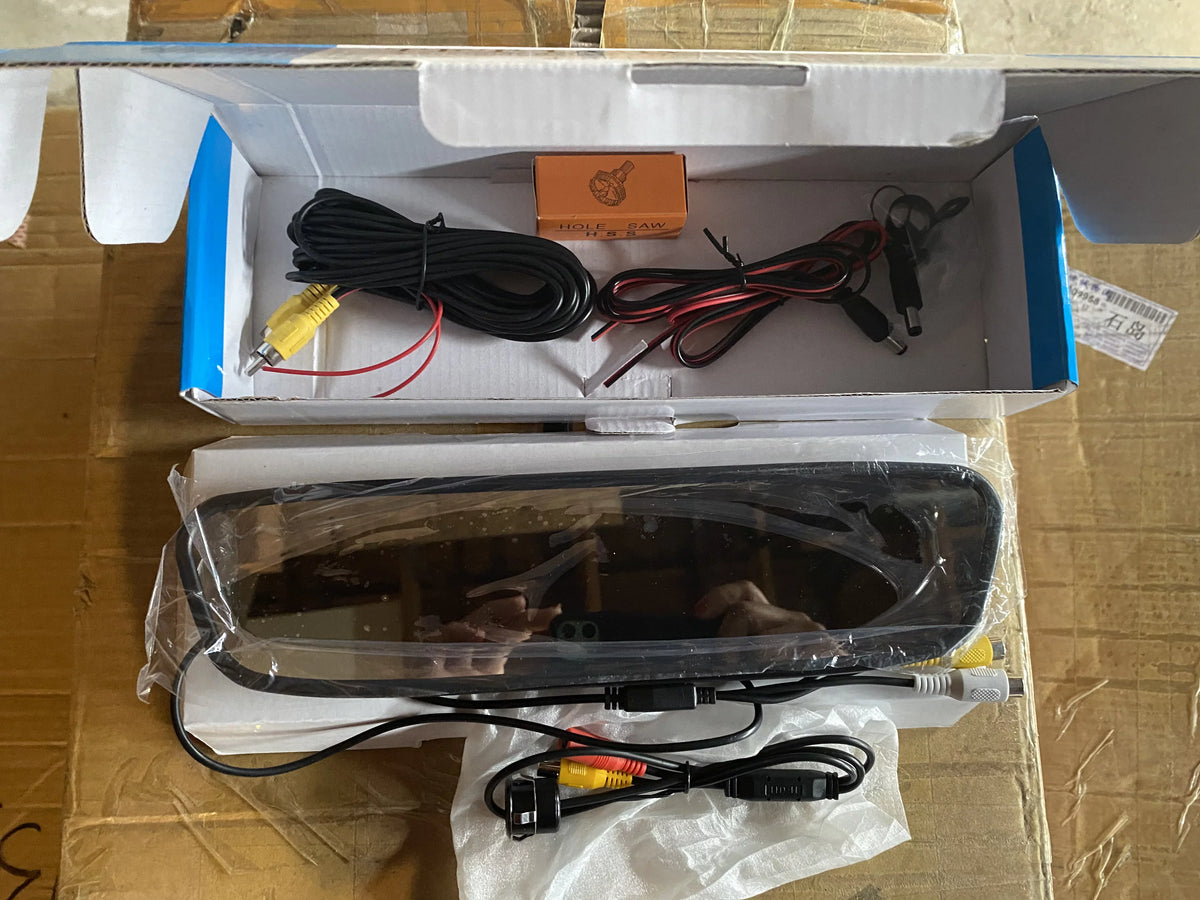 Premium 4AMCA Ignition Coil Canadamotorking JPH-4C303 4inch Rear View Mirror W Back Up Camera, Bracket To Hold Camera, Wires