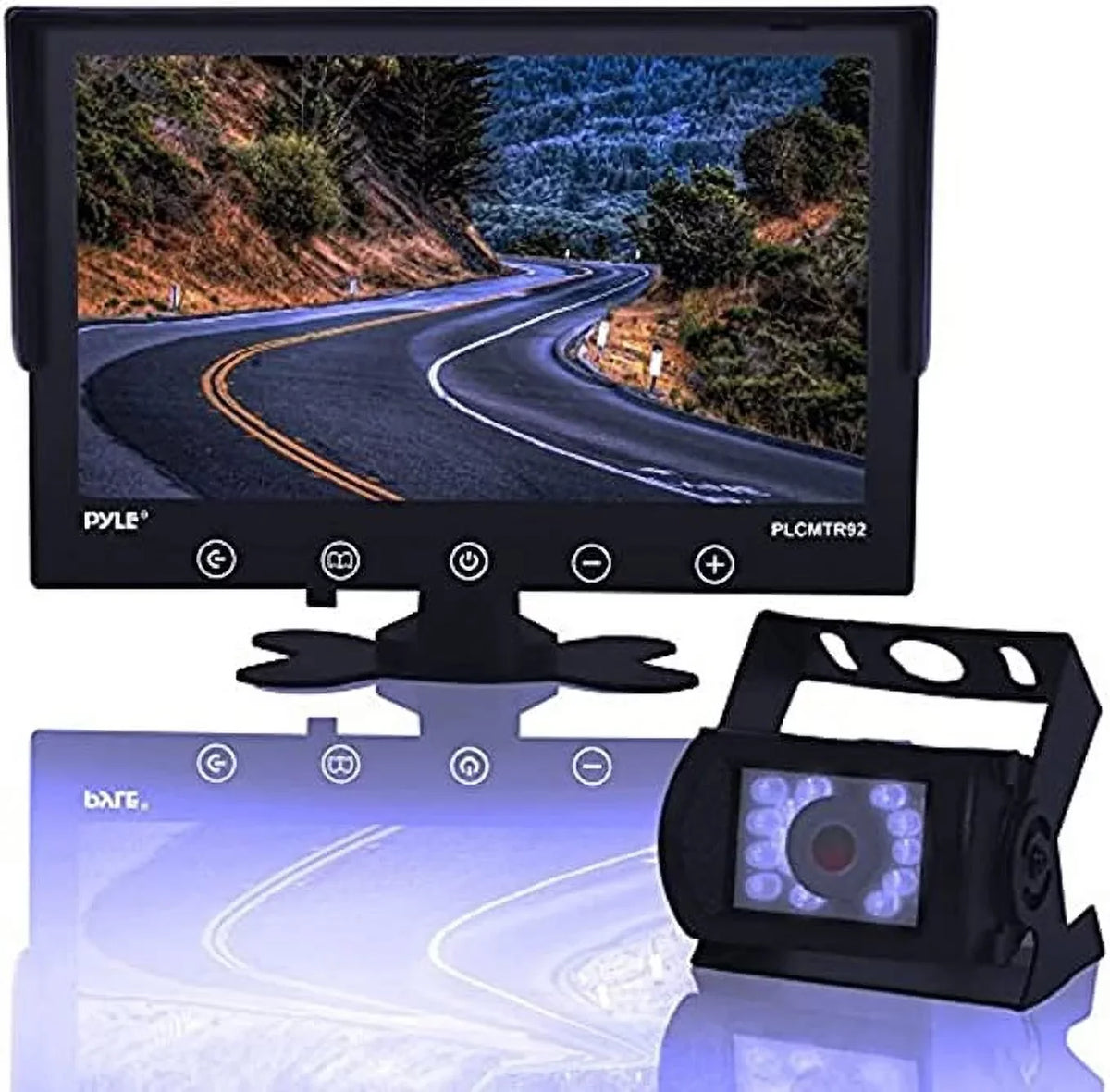 Premium Pyle Car Truck Reverse Parking Waterproof Rearview Camera Kit W/ 9" LCD Display Monitor, 12-24V - Great Deal! - Great Deal!