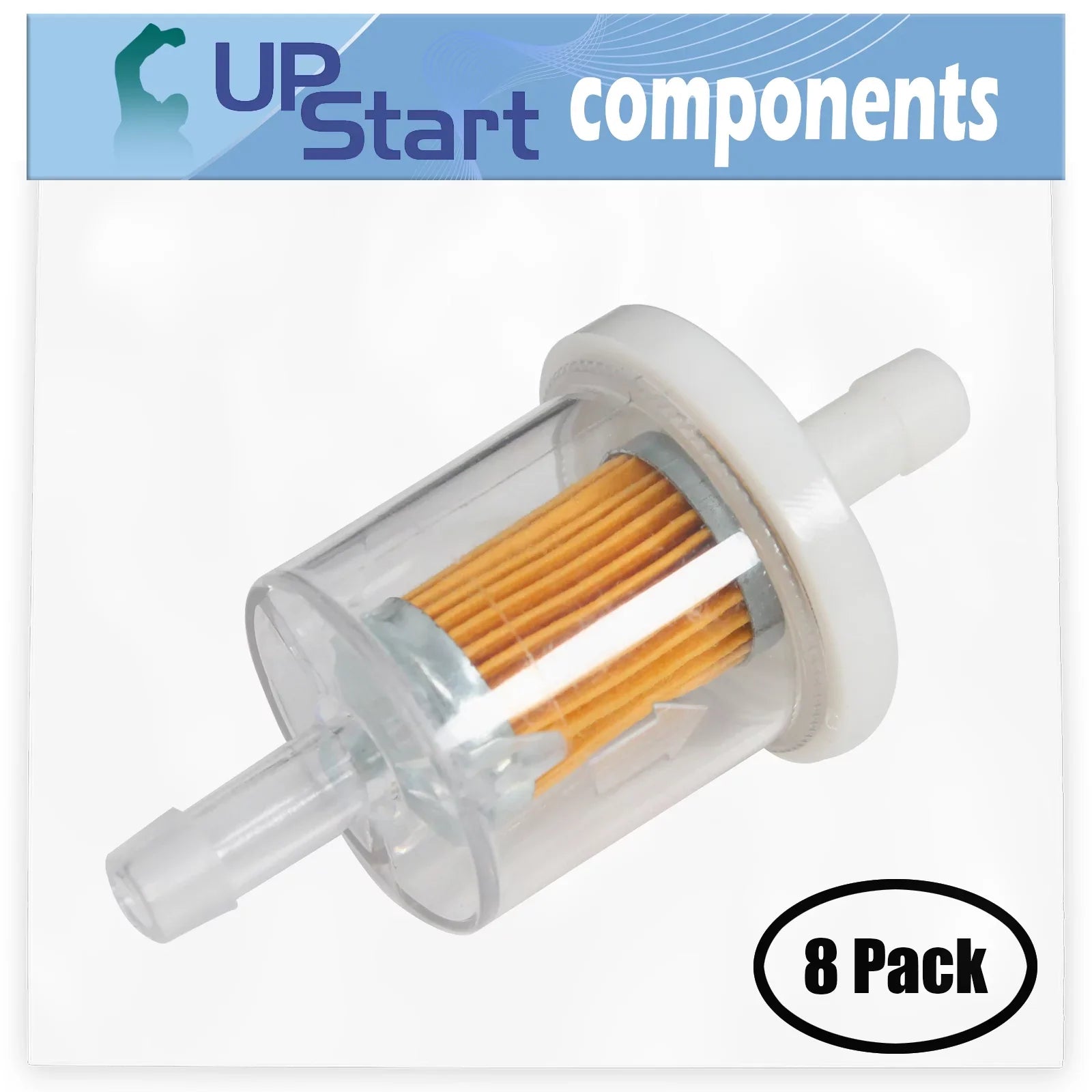 8-Pack 691035 Fuel Filter Replacement for Briggs & Stratton 14D932-0103-F1 Engine - Compatible with 493629 Fuel Filter 40 Micron - Great Deal! - Great Deal!