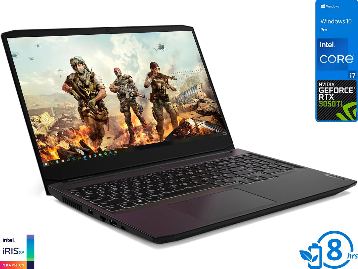 Premium IdeaPad 3i Gaming Laptop, 15.6" 120Hz FHD Display, i7-11370H Upto 4.8GHz, 16GB RAM, 256GB NVMe SSD + 1TB HDD, NVIDIA GeForce RTX 3050 Ti, HDMI, Wi-Fi, Bluetooth, Windows 10 Pro - Great Deal!