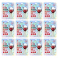 Premium Soo,Ae Red Wine Anti-Aging Hologram Mask [12 Count] Vegan Collagen Antioxidants To Firm, Restore And Brightening Skin, Korean Beauty Sheet Mask Hydrate Glow Brighting Premium Facial Mask Face Wra - Great Deal!