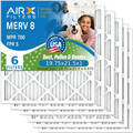 Premium 19.75x21.5x1 Air Filter MERV 8 Comparable to MPR 700 & FPR 5 Electrostatic Pleated Air Conditioner Filter 6 Pack HVAC AC Premium USA Made 19.75x21.5x1 Furnace Filters by AIRX FILTERS WICKED CLEAN AIR.