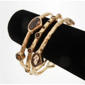 Premium Premium Designer Jewelry KB901 Genuine Chico Bracelet Set Topaz - Great Deal!
