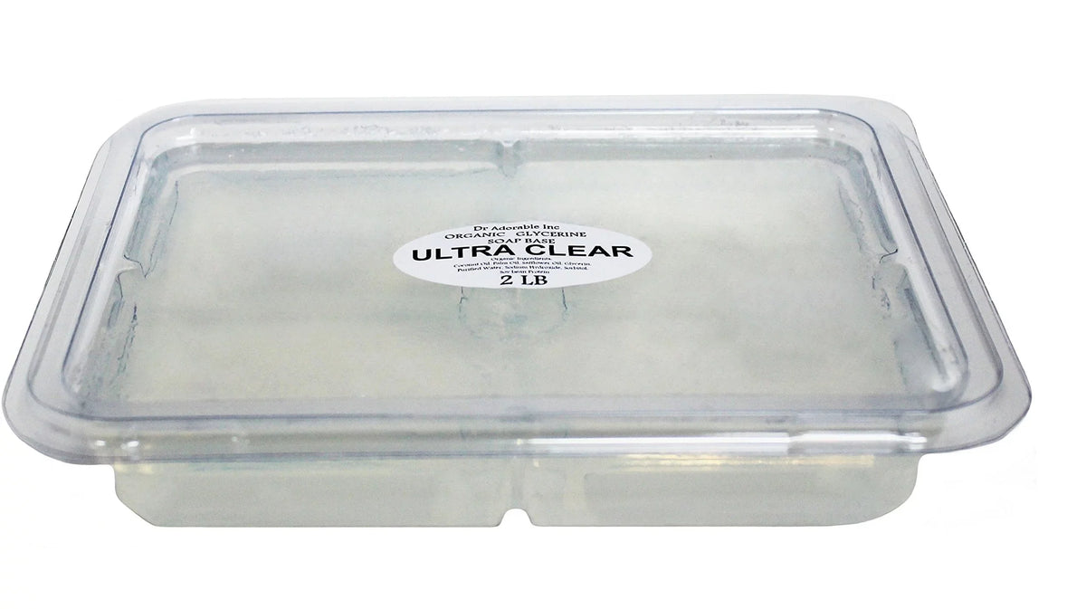 2 Lb Clear Glycerin Melt & Pour Soap Base Organic by Dr.Adorable - Great Deal!
