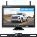 eRapta Wireless Backup Camera 1080P HD 7 Inch Monitor IP69 Waterproof IR Night Vision for RV/Trailer/Truck/Van AWT7 - Great Deal!