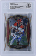 Premium Joe Burrow Cincinnati Bengals Autographed 2020 Panini Select Premier Level #146 Beckett Fanatics Witnessed Authenticated Rookie Card - Fanatics Authentic Certified