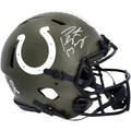 Premium Premium Premium Peyton Manning Indianapolis Colts Autographed Riddell 2022 Salute to Service Speed Authentic Helmet