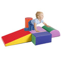 Premium AILEEKISS Climb Foam Blocks for Toddler, 5Pcs Soft Baby Climb and Crawl Toy Set Indoor, Red & Yellow - Great Deal!
