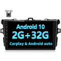 Premium Android Car Stereo for Toyota Corolla 2006 2007 2008 2009 2010 2011 2012, 9 Inch Car Radio with GPS Navigation Touch Screen Android Head Unit Built-in Wireless/FM/WiFi + Backup Camera 2GB 32GB