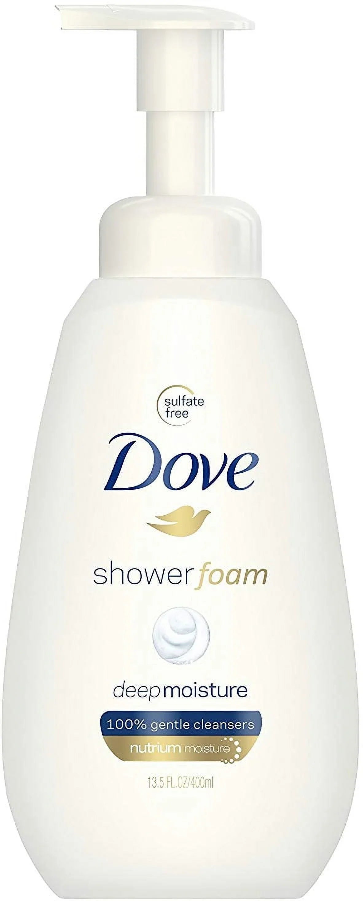 Premium Dove Shower Foam Foaming Body Wash Deep Moisture Nutrium 13.5 oz (Pack of 3)