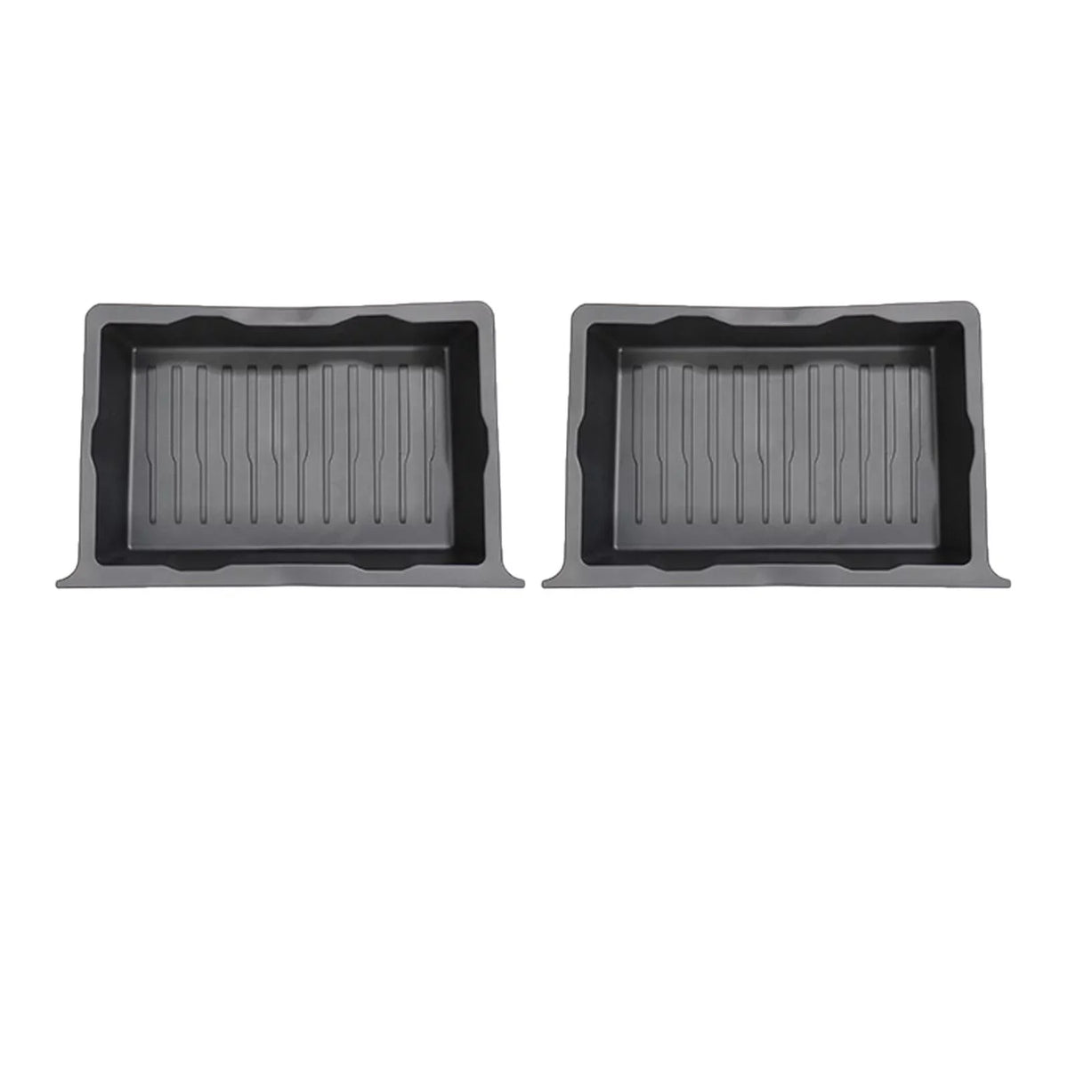 Vehicle under Seat Storage Box Holder Case Underseat Hidden Storage Tray for Accessory 2pcs - Great Deal! - Great Deal!