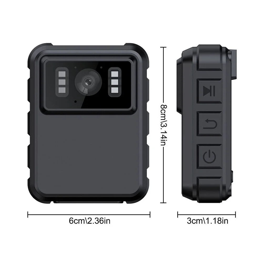 Premium JLLOM Police Body Camera - Mini Camcorder with 1080P Audio Video DVR and IR Night Vision - Great Deal! - Great Deal!