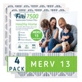Premium Premium Filti 7500 Pleated Home HVAC Furnace 16x25x1 MERV 13 Air Filter (4 Pack) - Great Deal! - Great Deal!