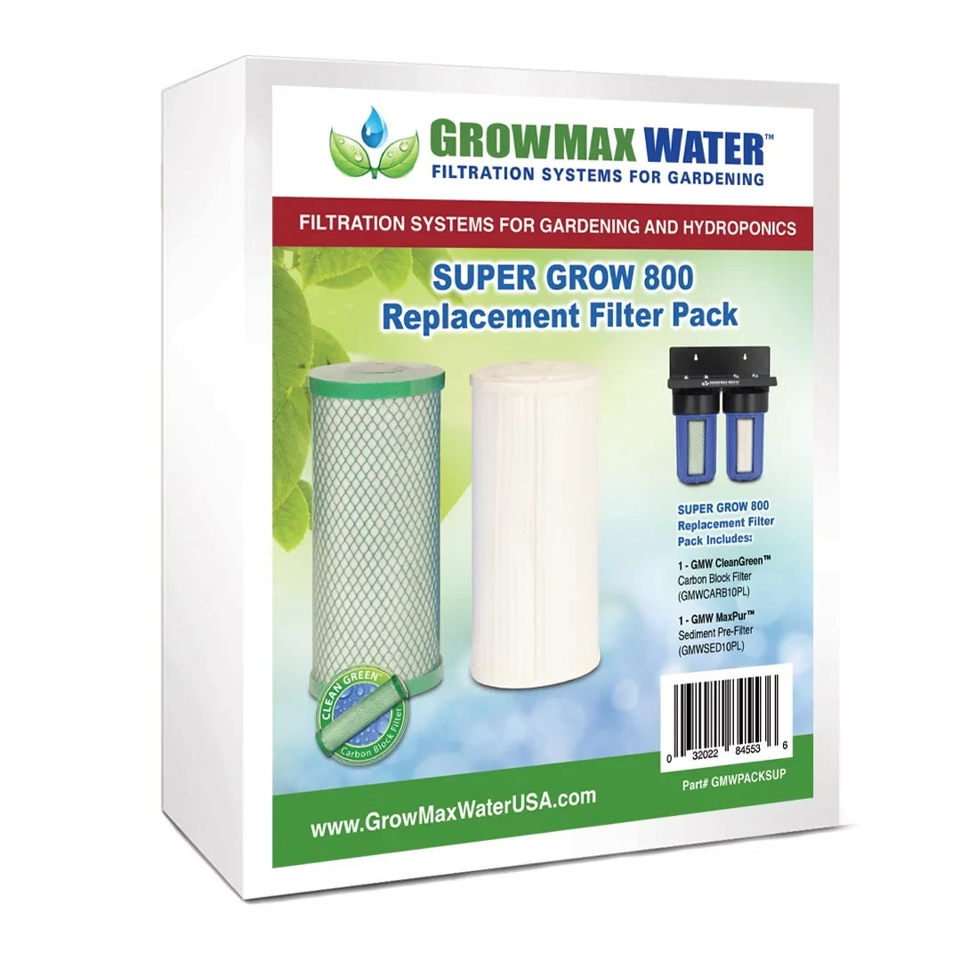 Premium Premium GrowMax Water SUPER GROW 800 REPLACEMENT FILTER PACK - Great Deal!